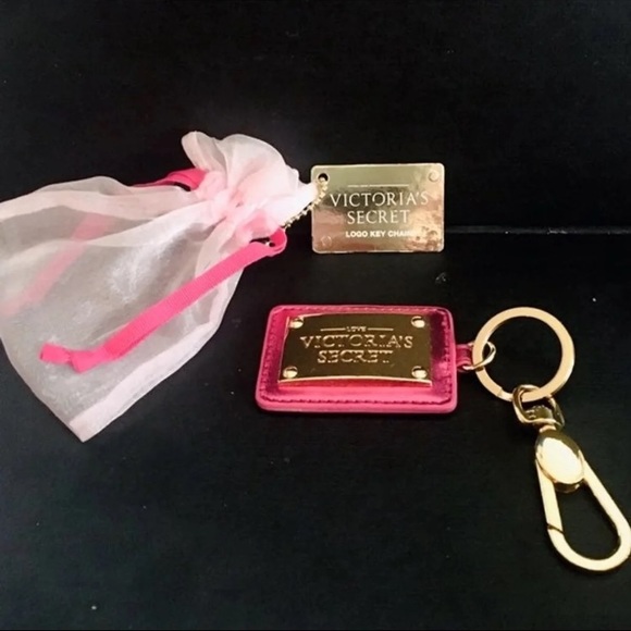 Victoria's Secret Accessories - Victoria’s Secret Love Keychain pink and gold tone *Please full read description